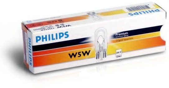 Лампа габарит. 12V W5W T10 без цок. W2.1x9.5d