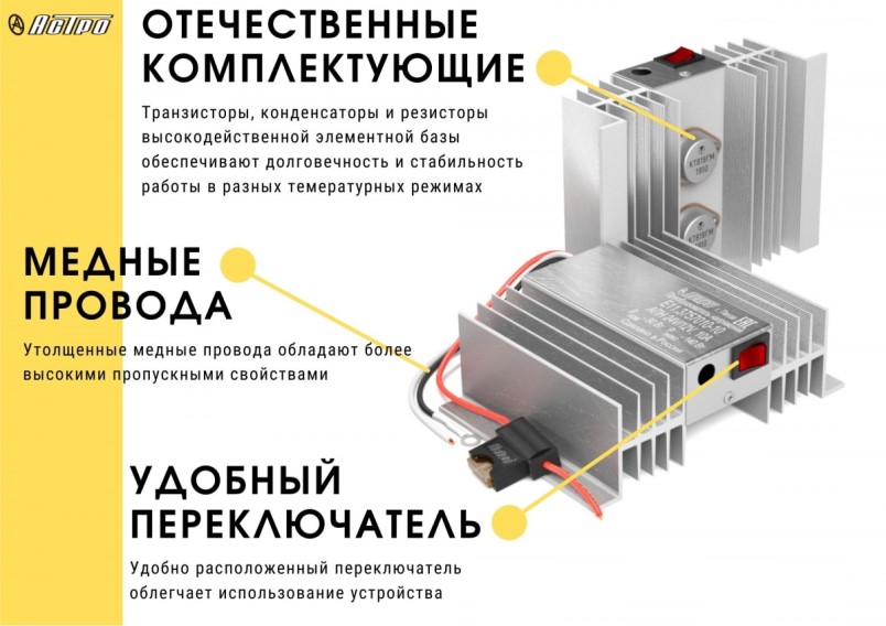 Преобразователь напряжения (АПН 24-12В 5А)