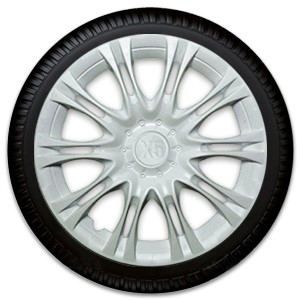 Колпак колеса R14 X5 белый (в мешке 4 упак)