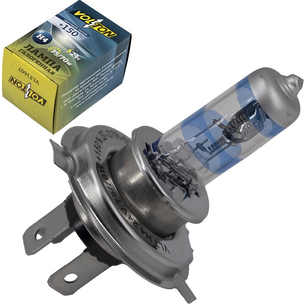 Лампа H4 24V 75/70W P43t н/о +150%