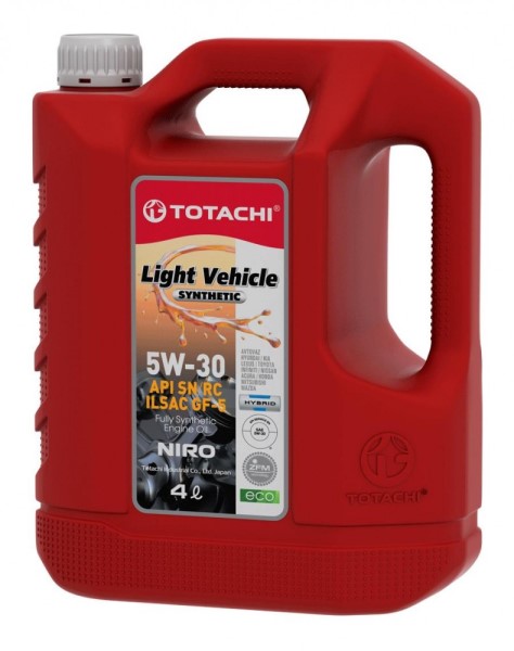 Масло моторное TOTACHI NIRO LV Synthetic 5W30 SN/CF (4л.) синтетическое
