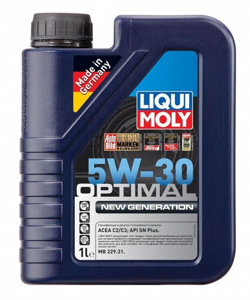 Масло моторное LIQUI MOLY Optimal New Generation 5W30 SN Plus C2/C3 (1л.) синтетическое