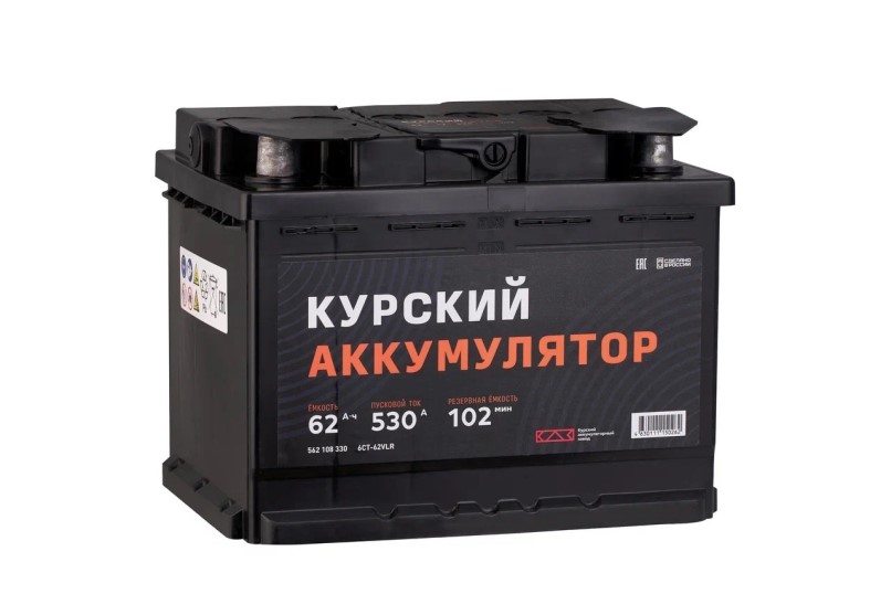 Аккумулятор 6 СТ* 62 530А обр/п (-/+) 242х175х190