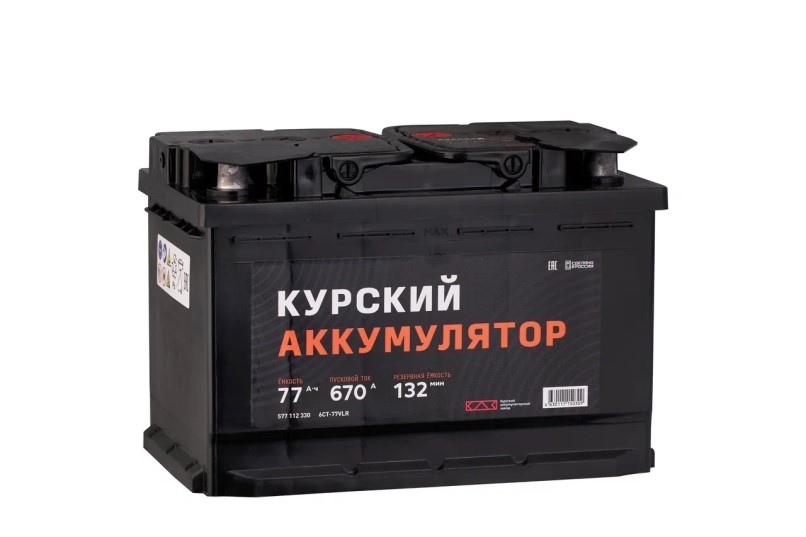 Аккумулятор 6 СТ* 77 670А обр/п (-/+) 276х175х190