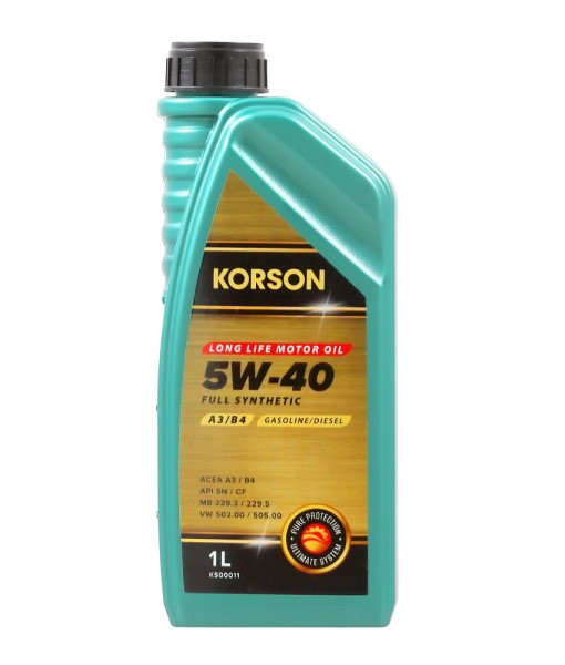 Масло моторное KORSON 5W40 A3/B4 (1л.) синтетическое