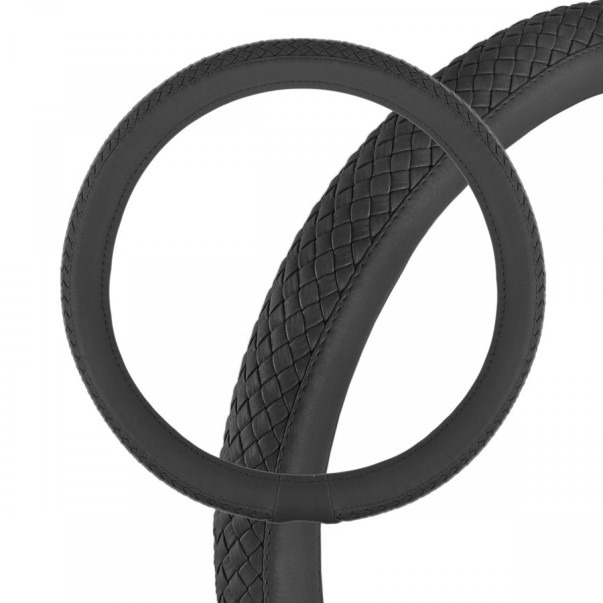 Оплетка руля XL 41-42 см экокожа черная Modern-5