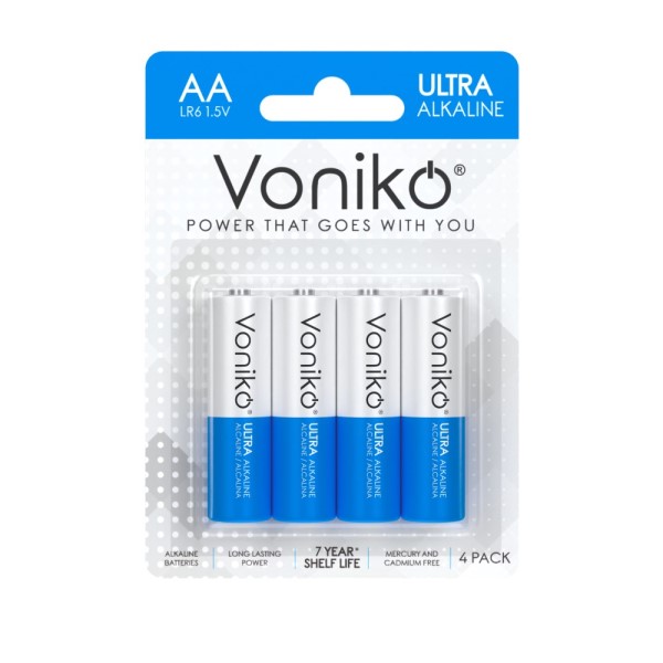 Батарейка AA LR6 Alkaline 4 шт в блистере Ultra