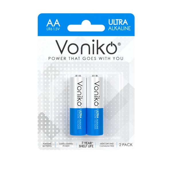 Батарейка AA LR6 Alkaline 2 шт в блистере Ultra