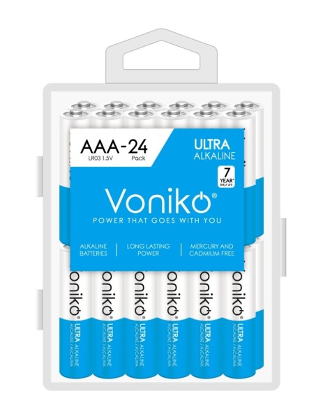 Батарейка AAA LR03 Alkaline 24 шт в блистере Ultra
