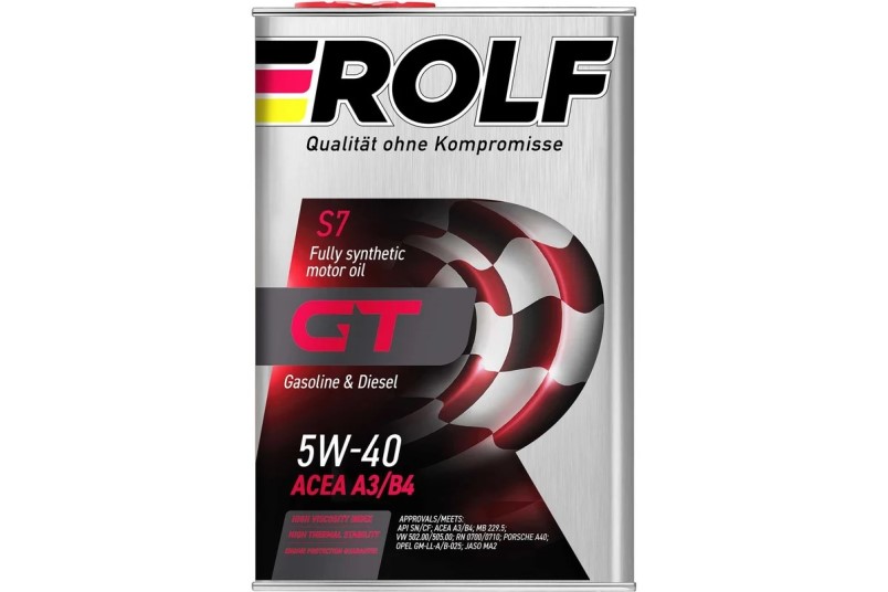 Масло моторное ROLF GT 5W40 SN/CF (4л.) синтетическое (бенз., диз.) (ж/б)