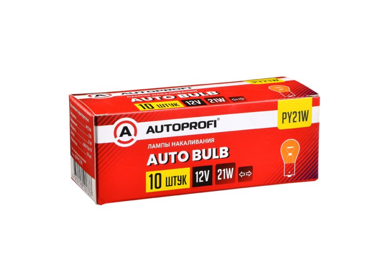 Лампа 1-конт. 12V PY21W S25 с цок. BA15s желтая