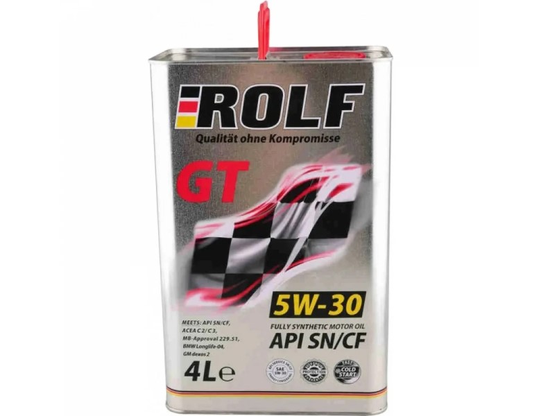 Масло моторное ROLF GT 5W30 SN/CF (4л.) синтетическое (бенз., диз.) (ж/б)