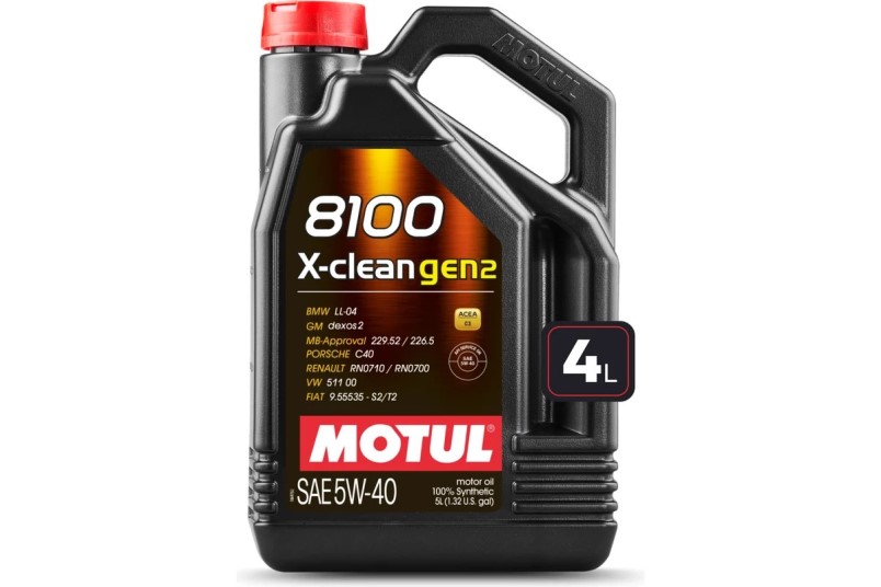 Масло моторное MOTUL 8100 X-Clean gen2 5W40 SP C3 (4л.) синтетическое