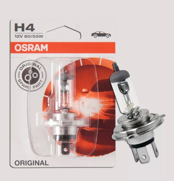 Лампа H4 12V 60/55W P43t н/о в блистере