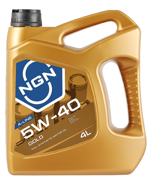Масло моторное NGN GOLD 5W-40 SN/CF/A3/B4 (4л.) синтетическое (бенз., диз.)
