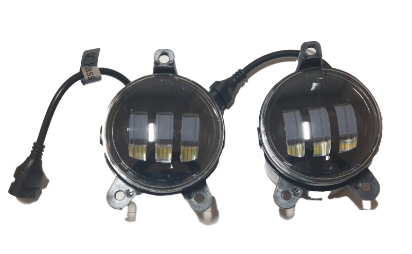 Фара п/туман. /Г-3302 Бизнес/ 3 LED 30W 10-30V 90*90*72 белый, встраиваемая (2 шт)