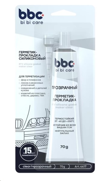 Герметик прокладок /прозрачный/ 85 гр силикон.