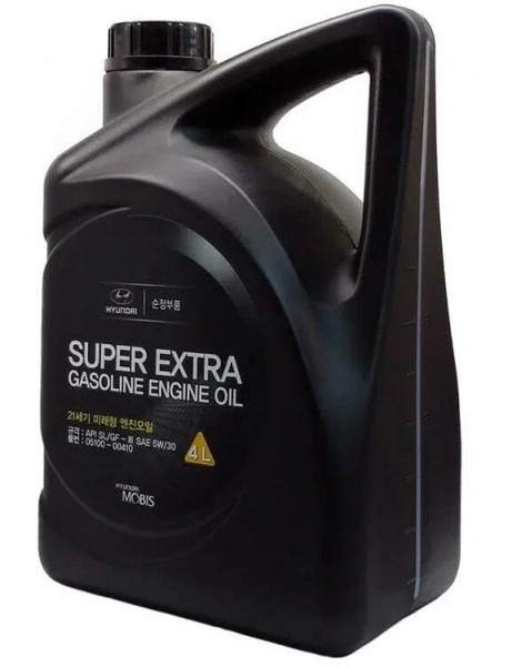 Масло моторное Hyundai/Kia Super Extra Gasoline 5W30 SL/GF-3 (4л.) полусинтетическое. (бенз.)