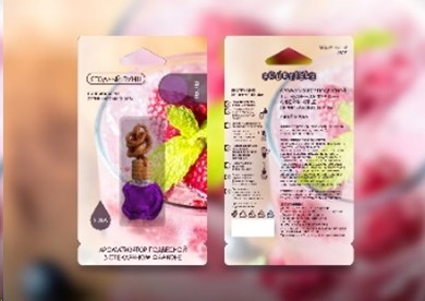 Ароматизатор подвесной  Aroma Glass  линейки  Apple  Ягодный пунш 9 мл (аромат спелых ягод и рома)