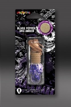 Ароматизатор подвесной  Aroma Glass  линейки  Black Mark  Black pepper and amber 8 мл (аромат пряного черного перца)