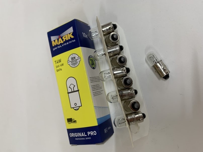 Лампа габарит. 24V T4W с цок. BA9S ORIGINAL PRO