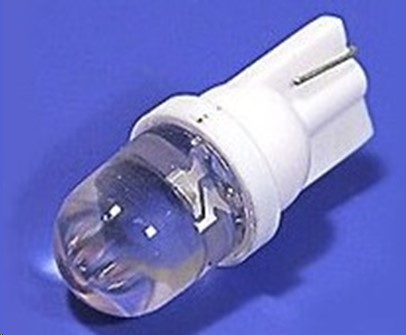 Лампа габарит. 12V 5W светодиод/белая/без цок.