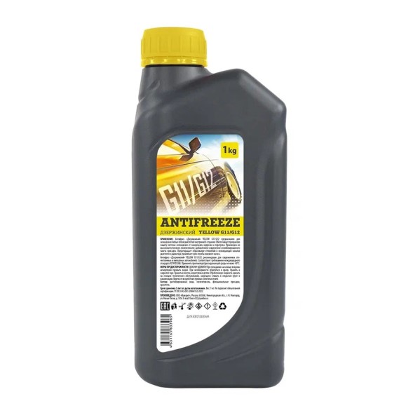 Антифриз  Дзержинский  G-11-G-12 -20С (1 кг.) желтый