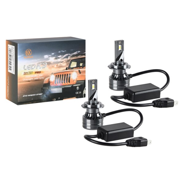 Лампа H7 12V LED 60W/3000LM 6500K 2 шт (со встр. вентилятором)