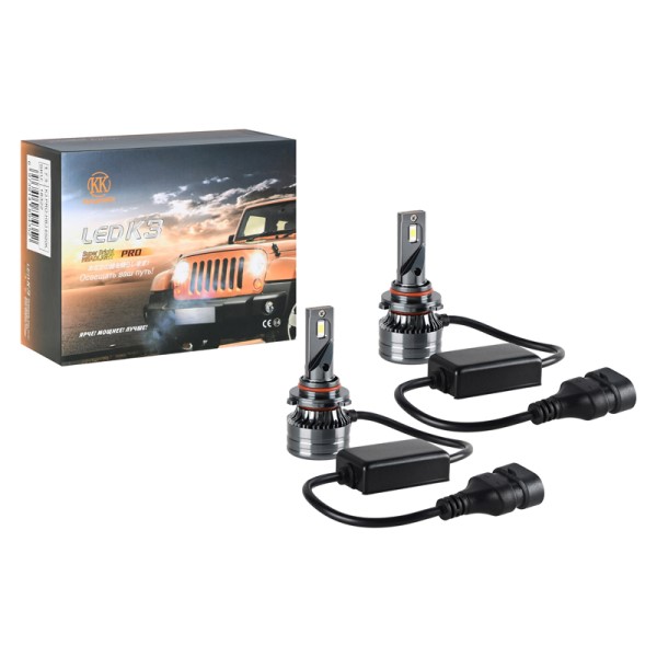 Лампа HB3 12V LED 60W/3000LM 6500K 2 шт (со встр. вентилятором)