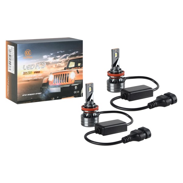 Лампа H11 12V LED 60W/3000LM 6500K 2 шт (со встр. вентилятором)