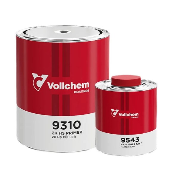 Грунтовка Акрил. 4+1 2К HS наполнитель черная (0,8 л.+ 0,2 л. отверд.)  Vollchem-9310