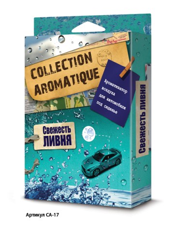 Ароматизатор под сиденье  COLLECTION AROMATIQUE  Свежесть ливня 200 мл
