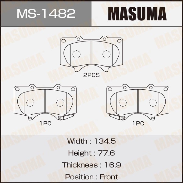 Колодка торм. Toyota Land Cruiser Prado J120/150 Lexus GX460 перед.