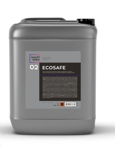 Шампунь для бесконт. мойки 5 л. SMART ECOSAFE 02 первичный без фосфата и растворителей