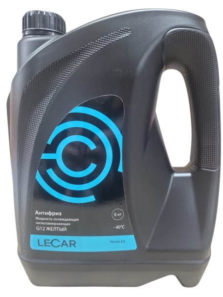 Антифриз  LECAR  G-12 -40С (5 кг.) желтый