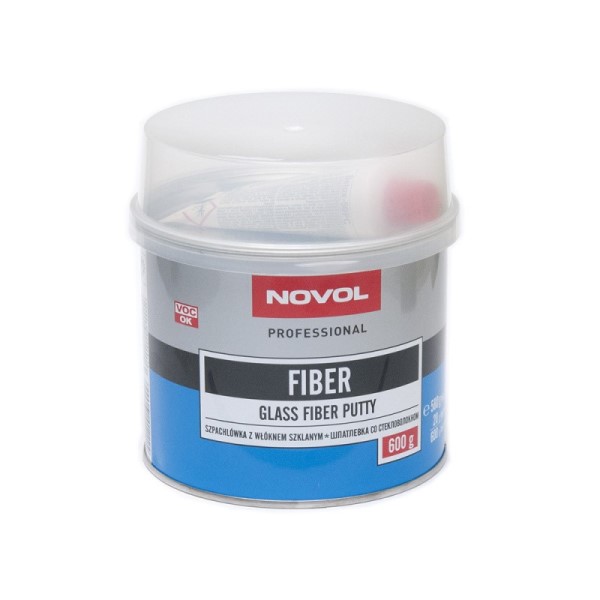 Шпатлевка Novol FIBER 0,6 кг со стекловолокном