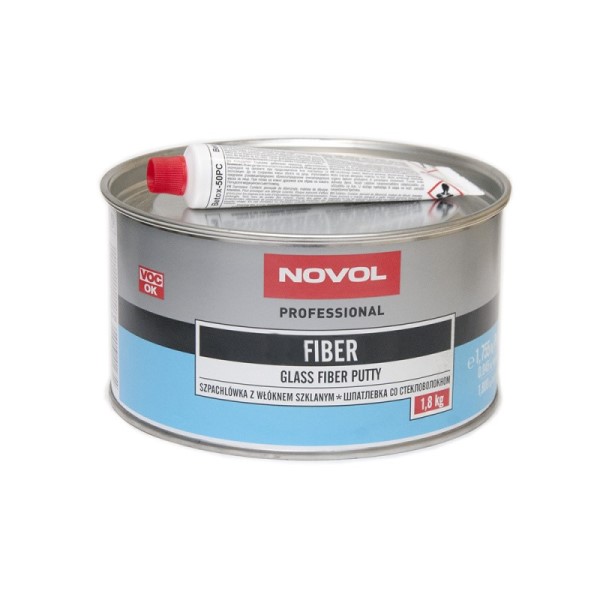 Шпатлевка Novol FIBER 1,8 кг со стекловолокном