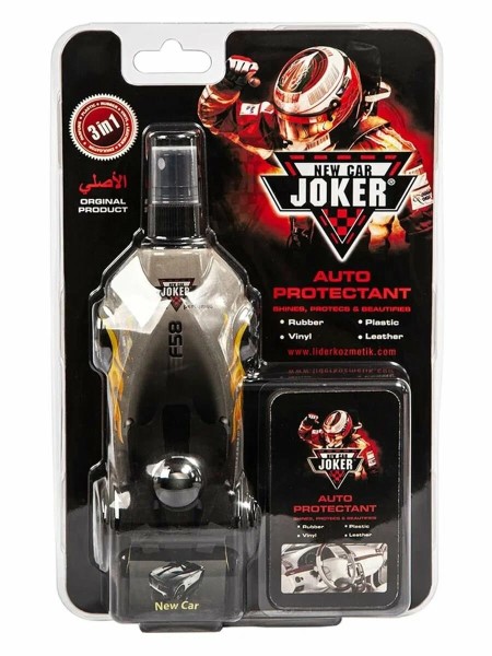 Полироль пластика с губкой JOKER Turbo 3 in1 New Car Новая машина 250 мл