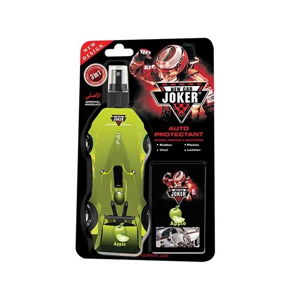 Полироль пластика с губкой JOKER Turbo 3 in1 New Car Яблоко 250 мл