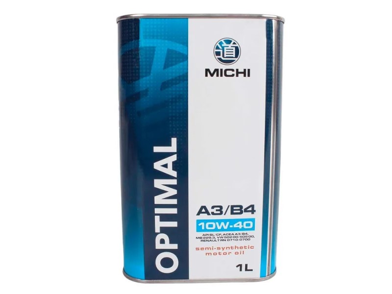 Масло моторное MICHI Optimal 10W40 A3/B4 (1л.) полусинтетическое (бенз., диз.)