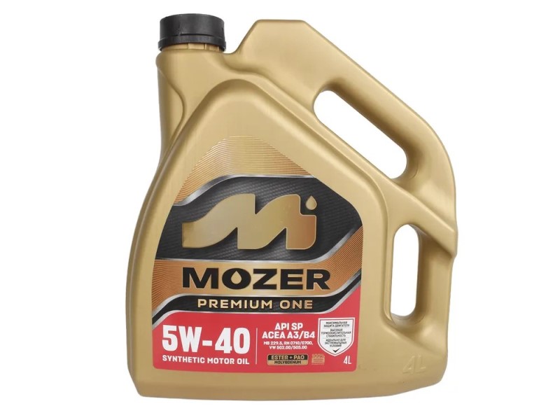 Масло моторное MOZER Premium ONE 5W40 SP A3/B4 (4л.) синтетическое (бенз., диз.)