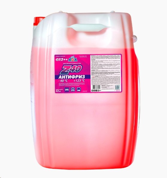Антифриз  AGA-Z40 G12++  -40С (52 кг.) красный