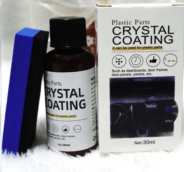 Полироль-реставратор пластика 30 мл CRYSTAL COATING с губкой