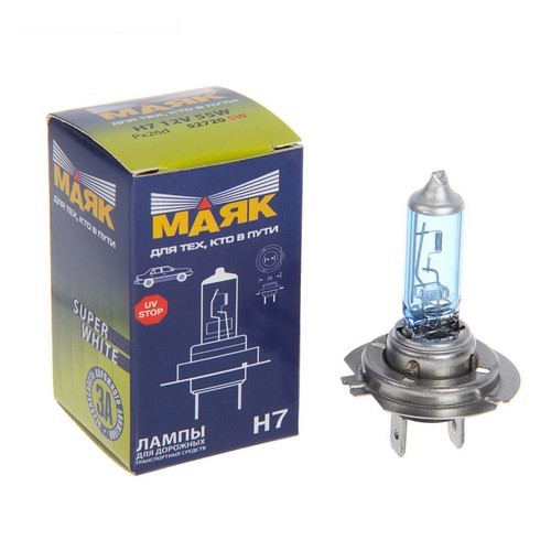 Лампа H7 12V 55W Px26d SUPER WHITE