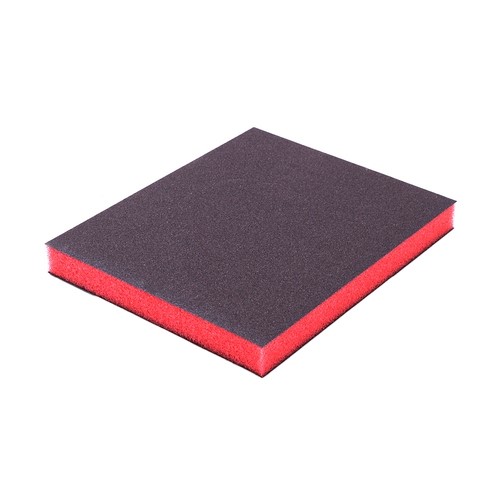 Губка абразивная -№100  Grit  120*100*12 мм, Красная