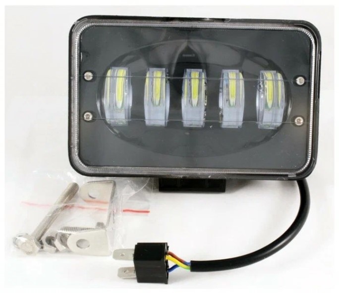 Фара светодиодная дополнительная 5 LED 30W 12-24V 170*70*105 ближний-дальний