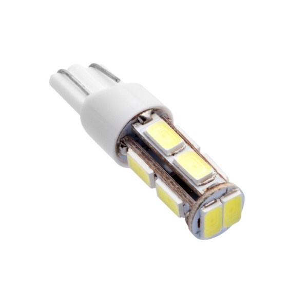 Лампа габарит. 12V W5W T10 10 SMD без цок. W2.1x9.5d