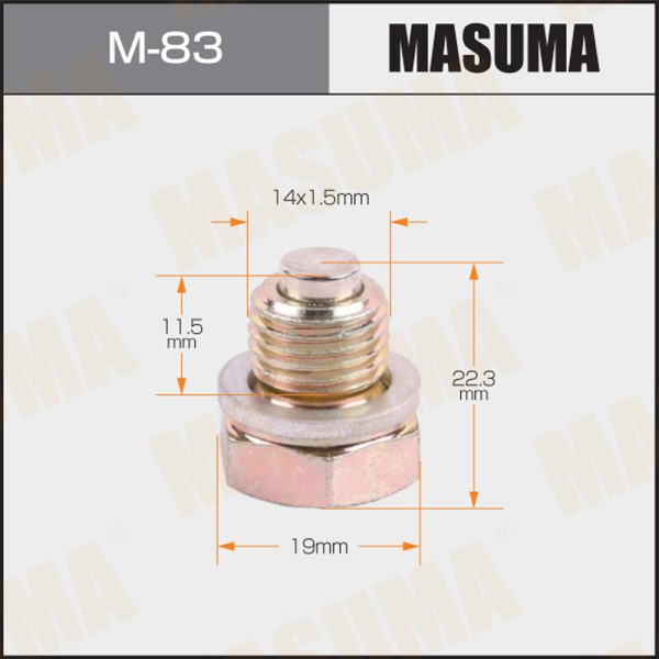 Пробка поддона Mazda 323 с 1997-2004 г. с магнитом