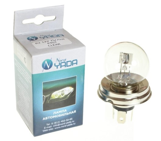 Лампа фарная 12V R2 75/70W P45t