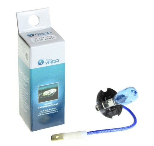 Лампа H3 12V 55W Pk22s SUPER WHITE